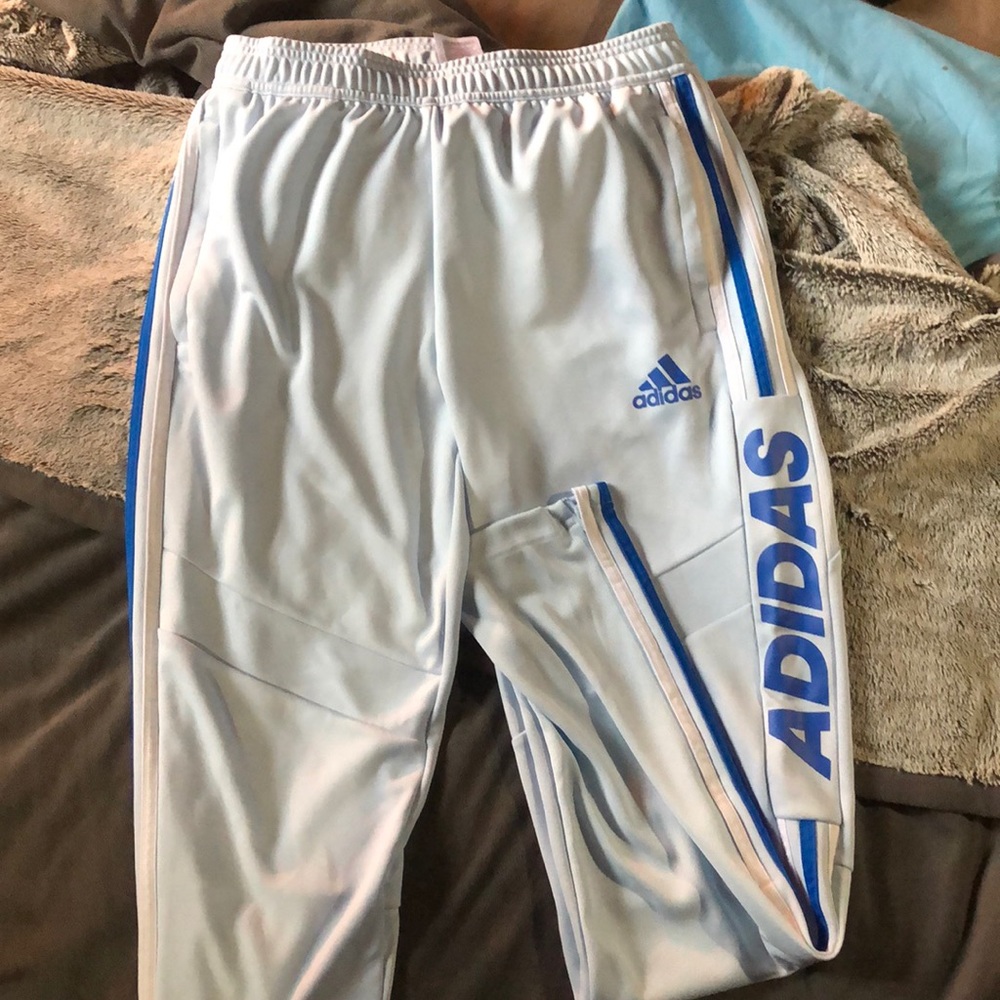 Adidas blue sweat pants
